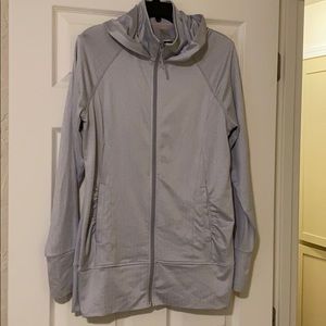 Grey Tunic length zip up